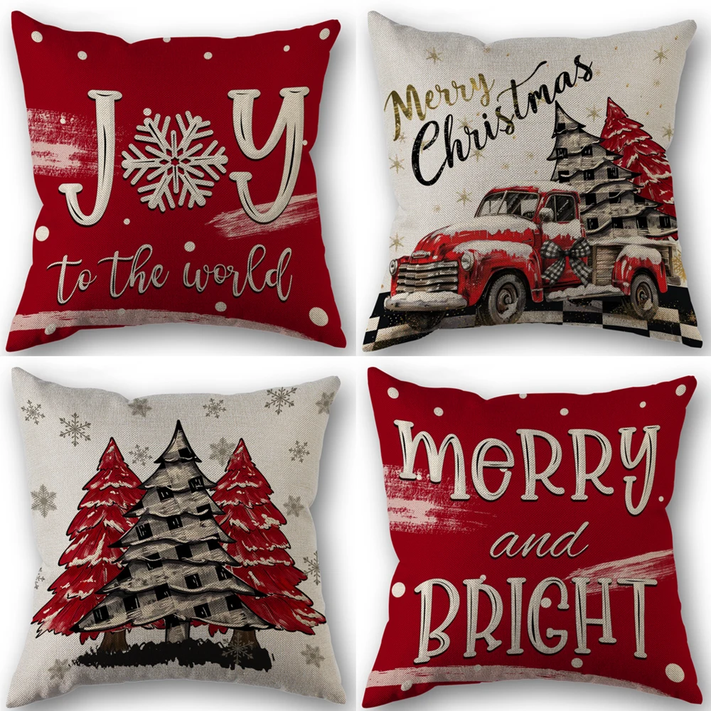 Christmas Linen Pil…