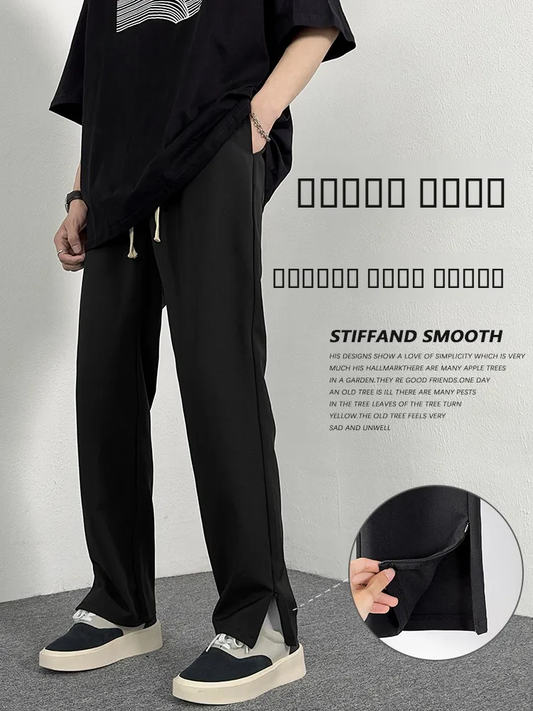 

Мужские повседневные брюки Cleanfit American High Street: свободные, прямые, с зауженными штанинами, на молнии, с микро-клешем, для лета