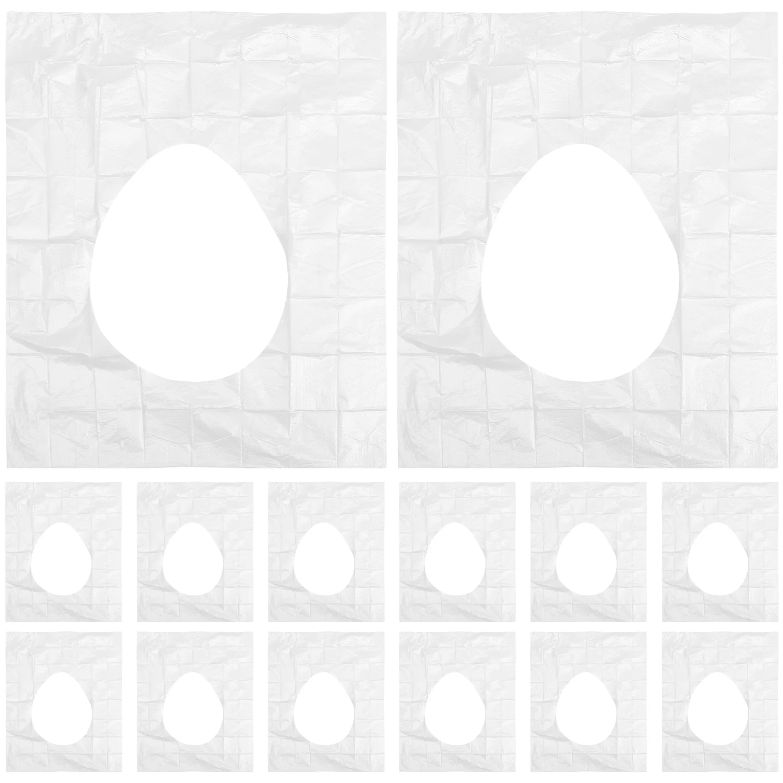 

50pcs Disposable Toilet Seat Covers Waterproof Travel Mats Home Cushions PO Film Material S Resistance Household