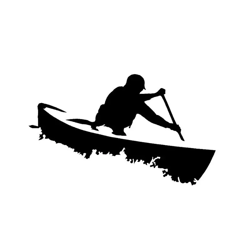 Cute Canoe Car Sticker Creative Waterproof Vinyl Decals Car Accessories Fit for Multiple Vehicle Models Decor