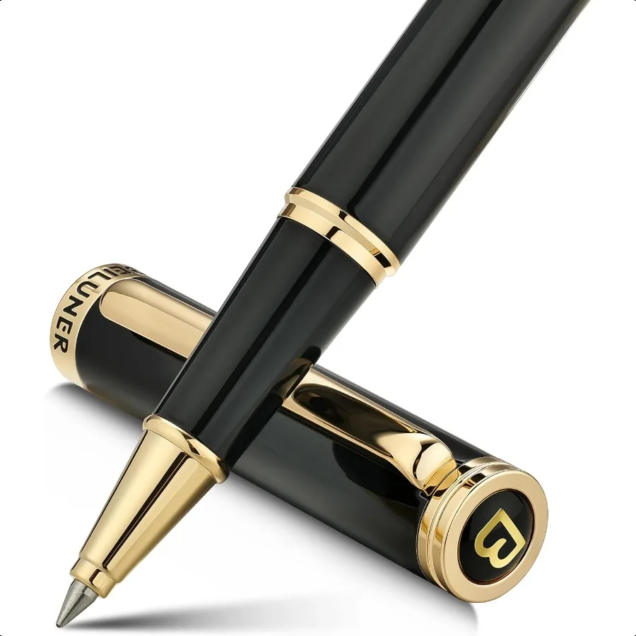 

Luxury Rollerball Pen24K Gold Trim Noble and Elegant Designs Schneider Ink Refill Best Roller Ball Pen Gift Set for Men Women P