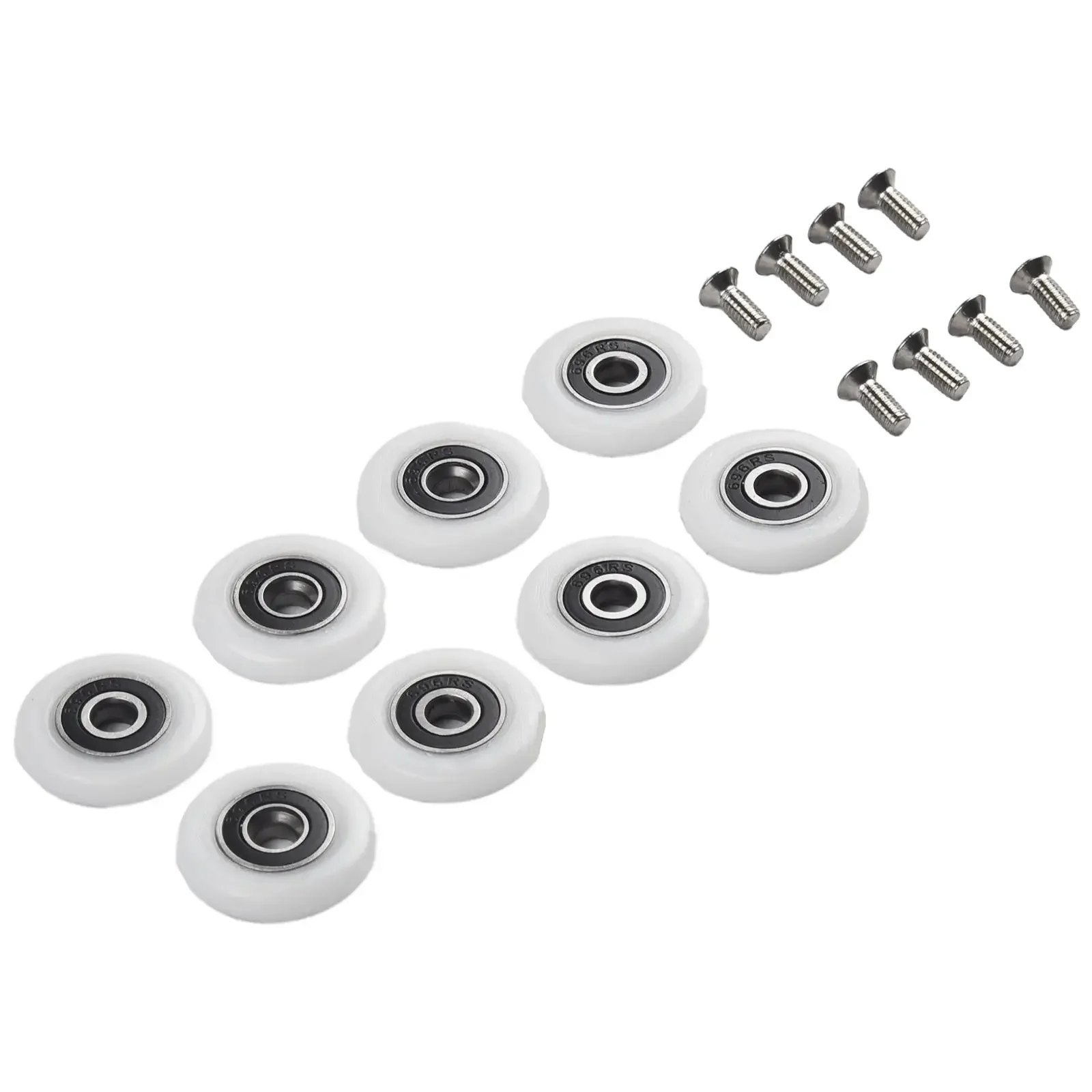 8 قطعة باب الدش الأسطوانة عداء عجلات 19/23/25 مللي متر Bathrong باب الأسطوانة عجلة العدائين Rjkjhkhk Ner بكرة عجلات #3