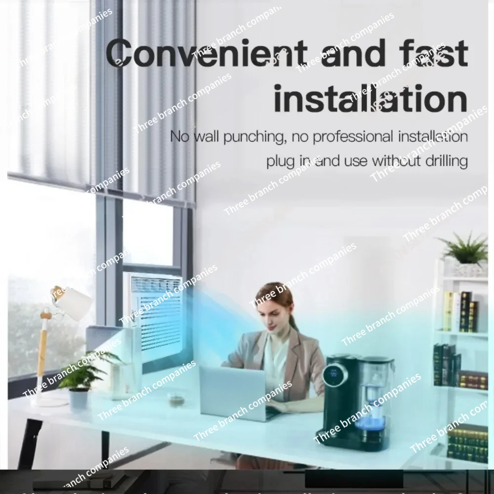 مكيف هواء نافذة 5000 وحدة حرارية بريطانية - تيار متردد للغرفة مثبت على النافذة مع تحكم في درجة الحرارة وفلتر سهل التنظيف وقابل للغسل #4