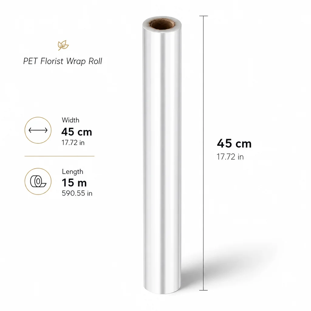 1 Roll Clear Cellophane Wrap R - Cellophane Wrap Clear 评论和价格