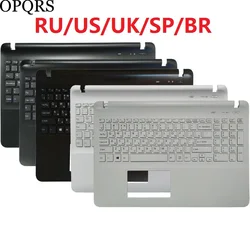 Teclado para portátil SONY VAIO FIT15 SVF15 SVF152 SVF153 SVF15E SVF154 SVF152C29V US/ruso/UK/español/Brasil, reposamanos superior