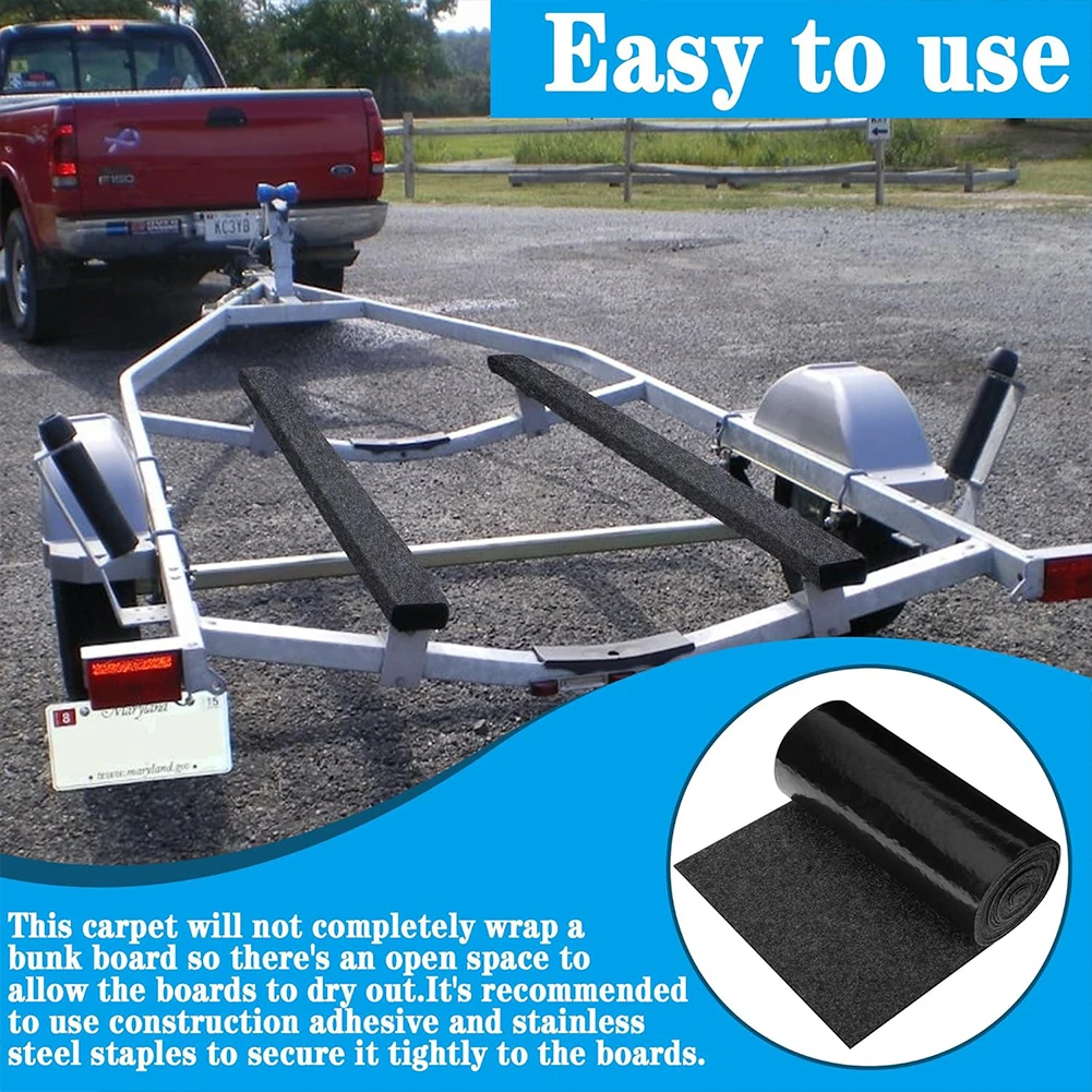 

Boat Trailer Bunk Carpet Marine Bunk Boat Protective Felt Carpet Bunk Padding Carpet for Boat Trailers Jet Ski Ramp Garage Dock