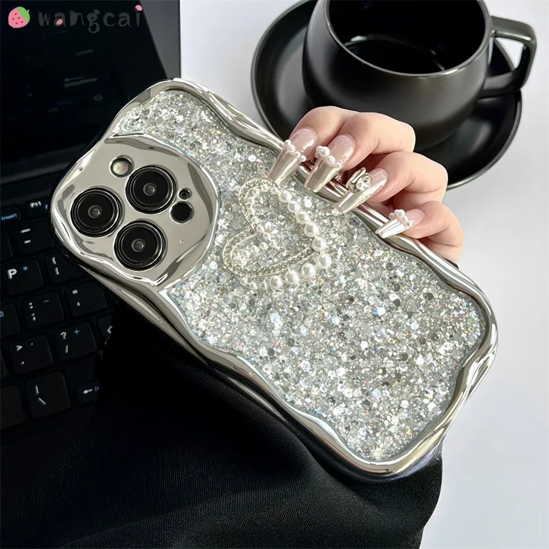 

For Huawei Nova 11i Y91 Y70 Plus 11 12 Pro Ultra 10 9 8 7 5 Pro 7i 6 SE 6 5T Diamond Phone Case Love Heart With Luxury Bracelet