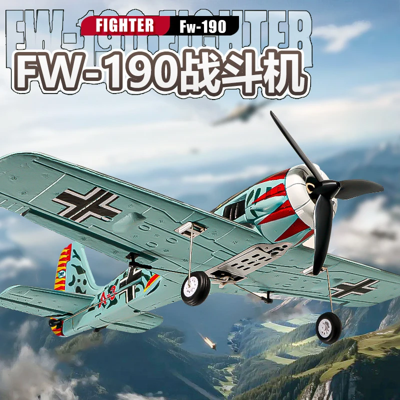 

SYC QF013 RC Aircraft Quad Channel Brushless Stunt Fixed Wing RC Glider 2.4G RC FW190 Fighter Foam Model Aircraft RC Gift