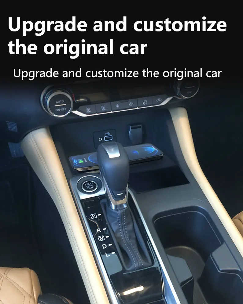 Bezprzewodowa ładowarka samochodowa do NISSAN SYLPHY/SENTRA B18 2020-2022, szybkie ładowanie telefonu komórkowego, modyfikacja wnętrza, części samochodowe