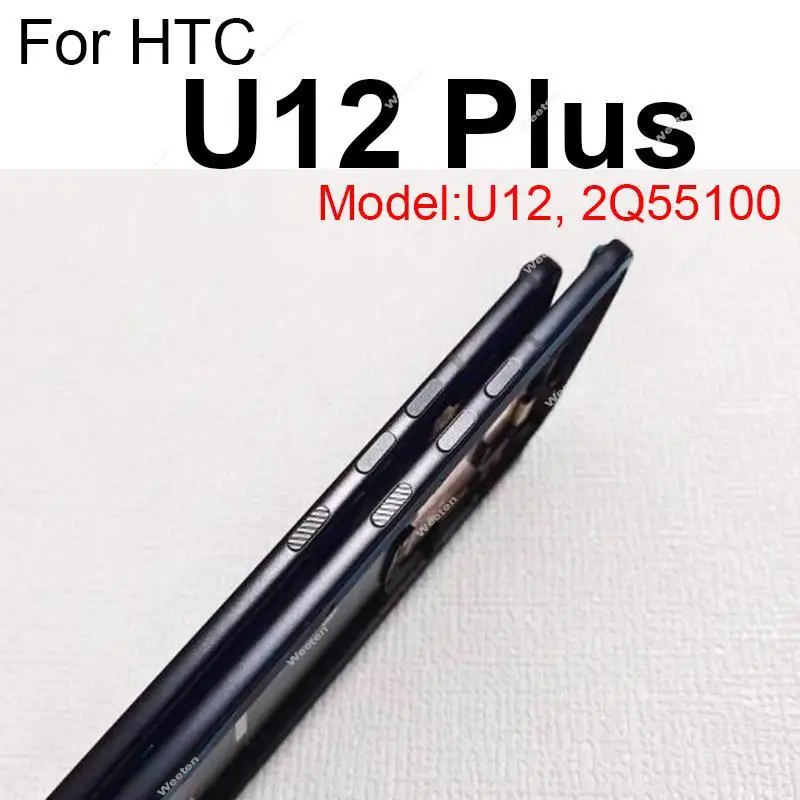 الإطار الأوسط الإسكان ل HTC U12 Plus u12 + الإطار الأمامي الأوسط الإسكان الحافة حامل غطاء استبدال أجزاء