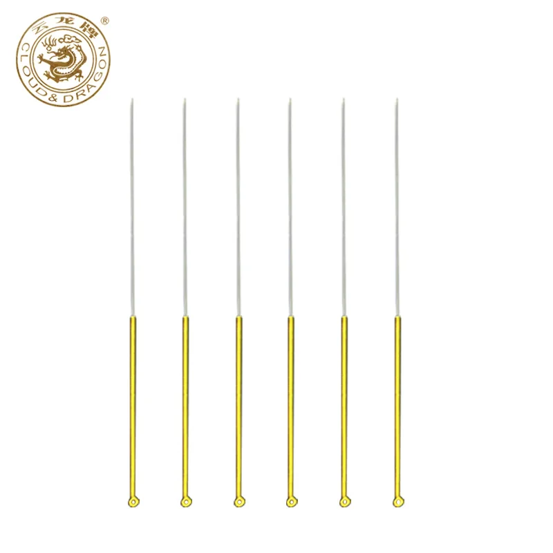 High Quality 0.16/0.18/0.25/0.30/0.35mm Acupuncture needle 100 yunlong Brass handle disposable beauty massage needles