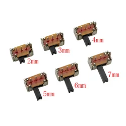 20Pcs SK12D07 Toggle Switch 3Pin PCB 1P2T SPDT Slide Switch  Handle High 2/3/4/5/6/7mm Miniature Toggle Switches