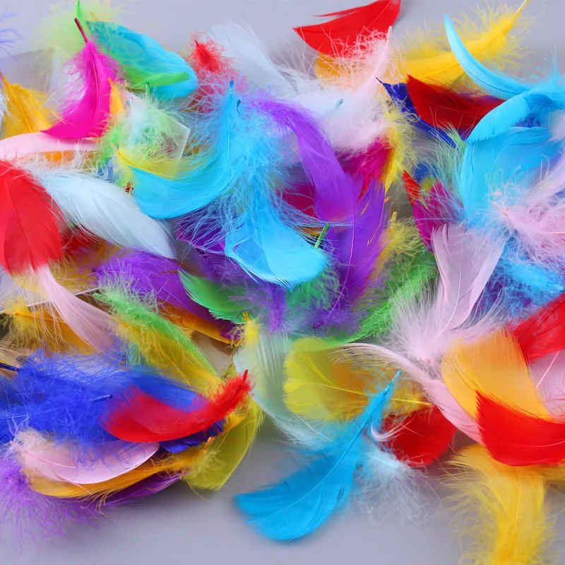 لينة العائمة أوزة ريشة ، رقيق بلوم ، مهرجان حفلة ، Craft بها بنفسك الحرفية ، الزفاف الديكور ، الجملة ، 1000 قطعة ، 4-7 سنتيمتر ، 7-12 سنتيمتر