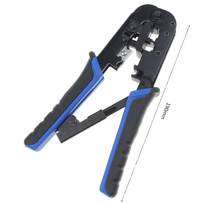 Kualitas Tinggi Modular Jaringan Telekomunikasi Cable Crimping Tool Ratchet Crimping Tool, Cocok untuk 4P 6P 8P RJ-11/12 RJ-45