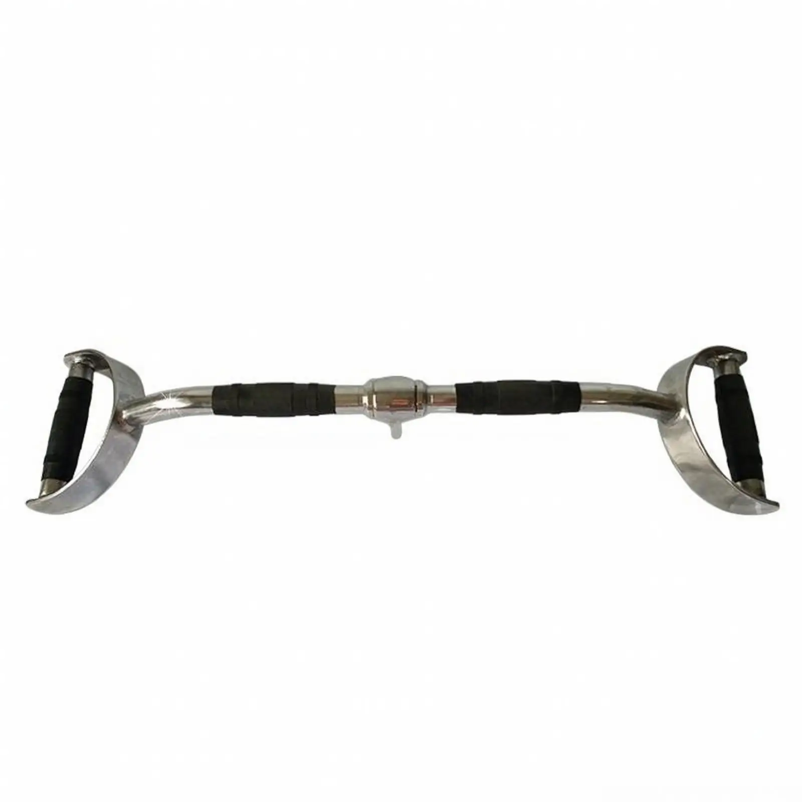 D-Shaped Cable Attachment Handle Textured Grip Rotating D Handle with Eyelet Ergonomic for Seated Rows