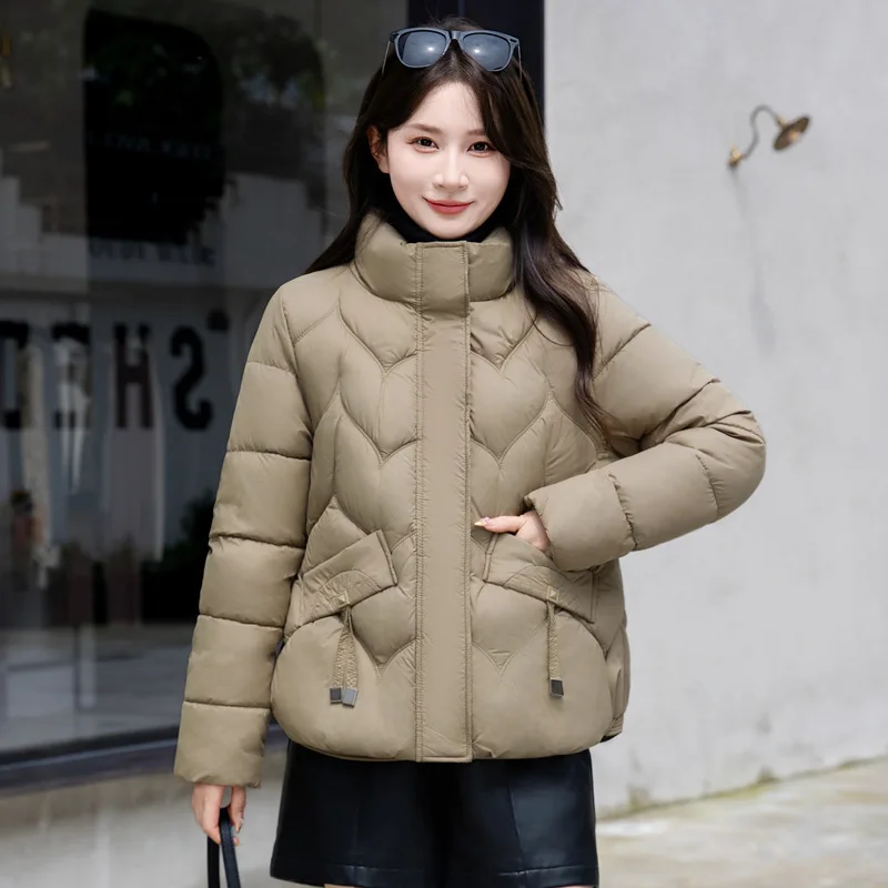 2024 Nieuwe Dames Winterjas Donzen Katoenen Gewatteerde Korte Jas Damesmode Losse Casual Puffer Parka 'S Koreaanse Vrouwelijke Bovenkleding