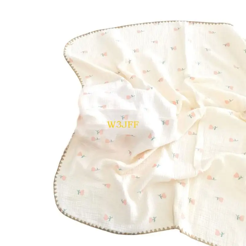 W3JF شاش القطن المحمول مع 4 طبقة للحيوانات حديثي الولادة والرضع الاستحمام