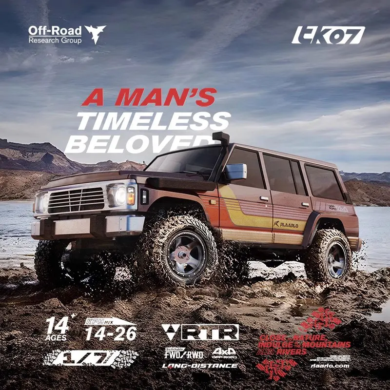 Ralaro Tk07 1/7 Remote Control Electric 4wd Drive Climbing Double-Speed Differential Lock Climbing Off-Road Vehicle Rc Model Car