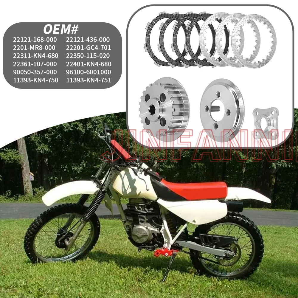 

Комплект нажимных дисков сцепления, центральная внутренняя втулка и прокладка для Honda XR100R 1987-2000 2001 2002 2003