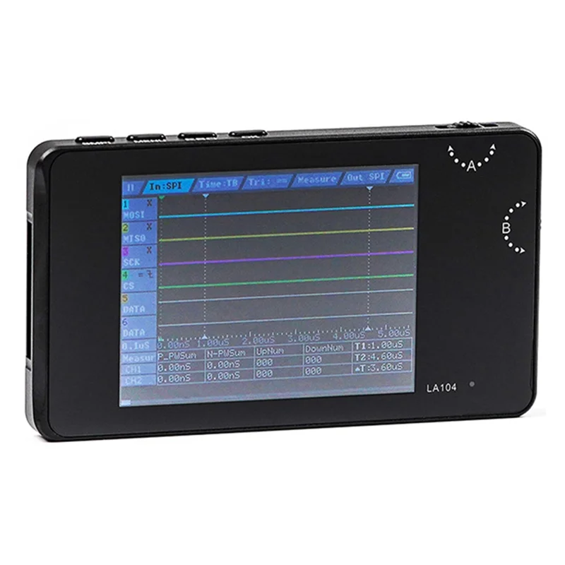 A21Q -LA104 شاشة محلل المنطق الرقمي 4 قنوات راسم الذبذبات SPI IIC UART قابل للبرمجة 100 متر Sa/S معدل أخذ العينات القصوى #5