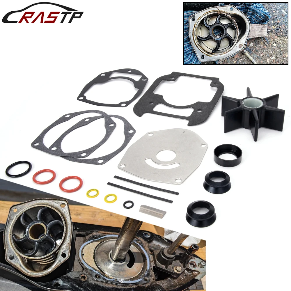 

RASTP-8M0142980 Water Pump Impeller Kit For Mercury 4 Stroke 175 200 225 250 300 HP and 450R 3.4L V6 and 4.6L V8 8M0205803 TC056