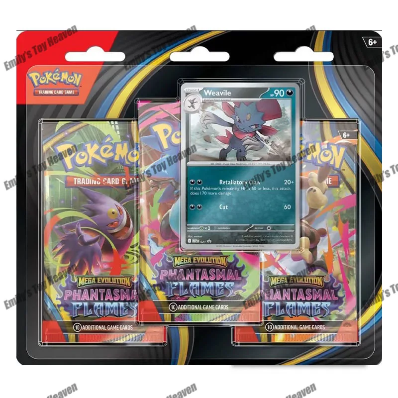 In Stock 100% Original Pokemon Mega Evolution Phantasmal Flames