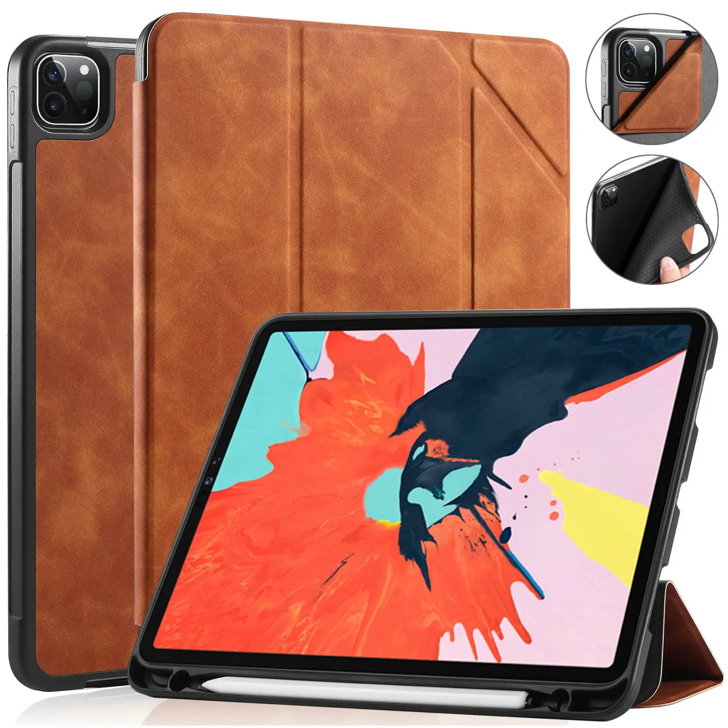 Funda protectora de cuero PU para iPad Air de 5. ª generación (2022) / iPad Air de 4. ª generación (2020), 10,9 pulgadas, 10,5, 10,2, 11