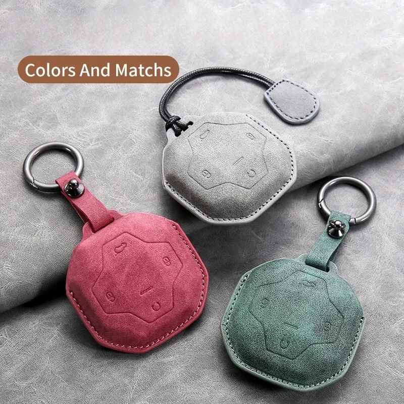 Leather Key Case for Chery for Jetour To Genesis Traveller T2 X90 X70 X95  DASHING X-1 Plus DTC L9 Shell Keychain