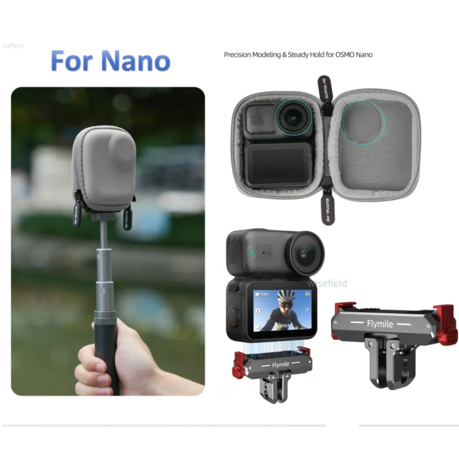 

Suitable for DJI Osmo Nano Camera Storage Bag, Dustproof and Dirt Proof PU Protective Case / Mount Adapter