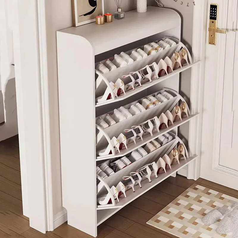 

Layer Boots Shoe Racks Display Dust Proof Shelf Living Room Shoe Racks Cabinets Mobile Zapateras Organizador Home Furniture