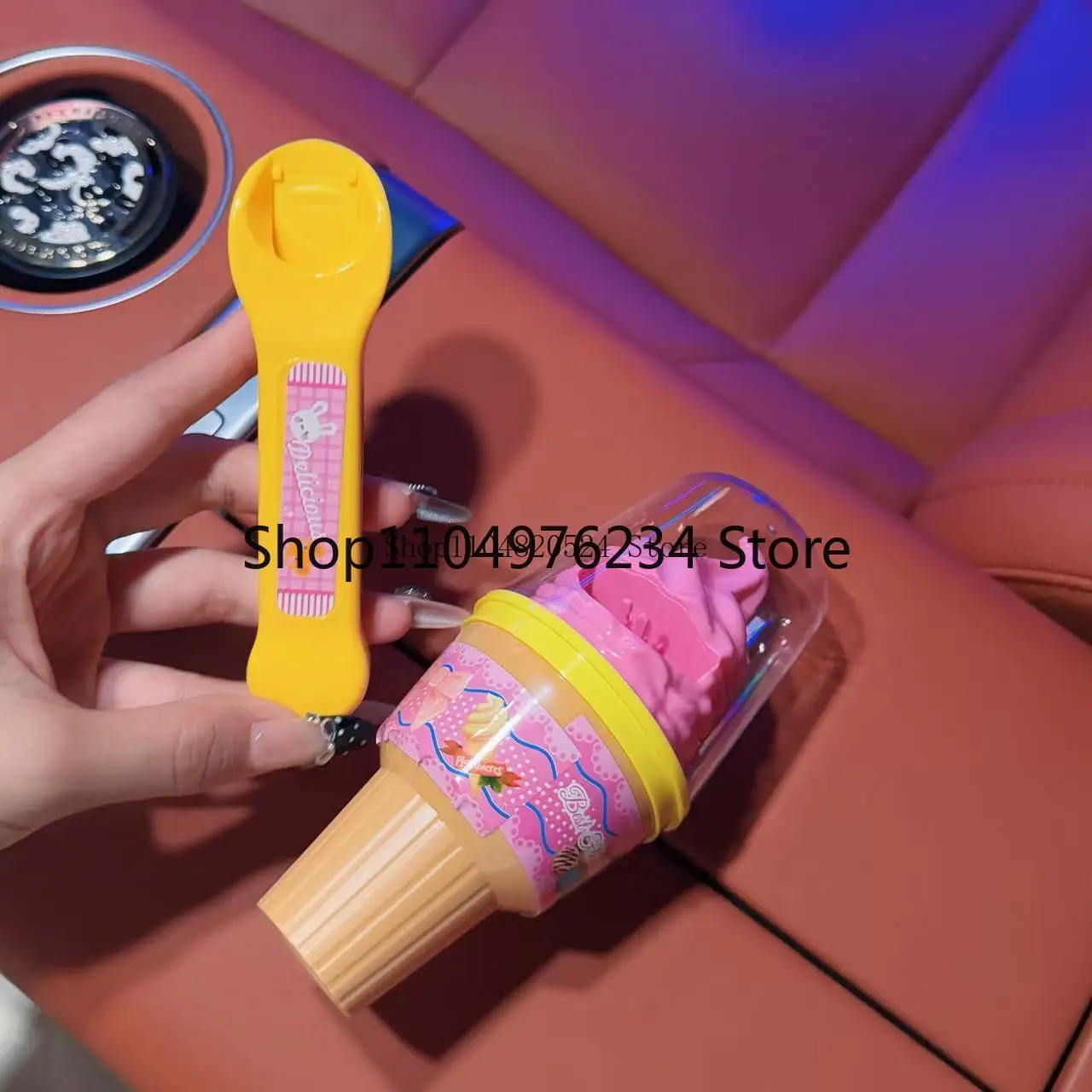 Ensemble de jouets d'alimentation interactif pour enfants, crème glacée et pouding de fraises, jeu de simulation éducatif, cadeau alimentaire de cuisine