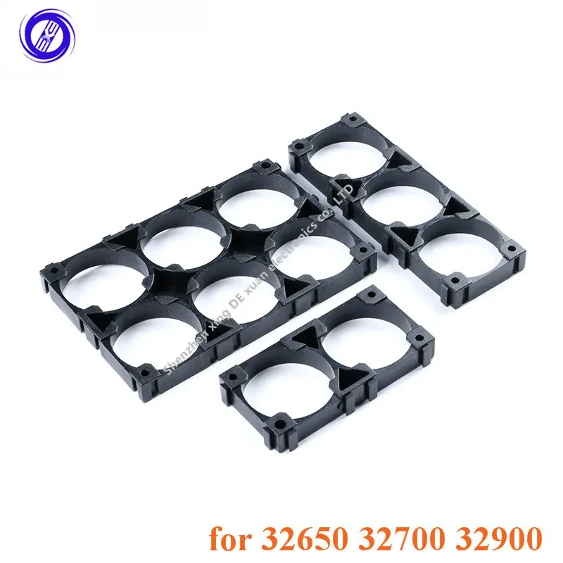 10pcs 32650 32700 32900 lithium Battery Case Holder Bracket 1x2 1x3 2x3 Cell Safety Anti Vibration Plastic Brackets 1*2 1*3 2*3