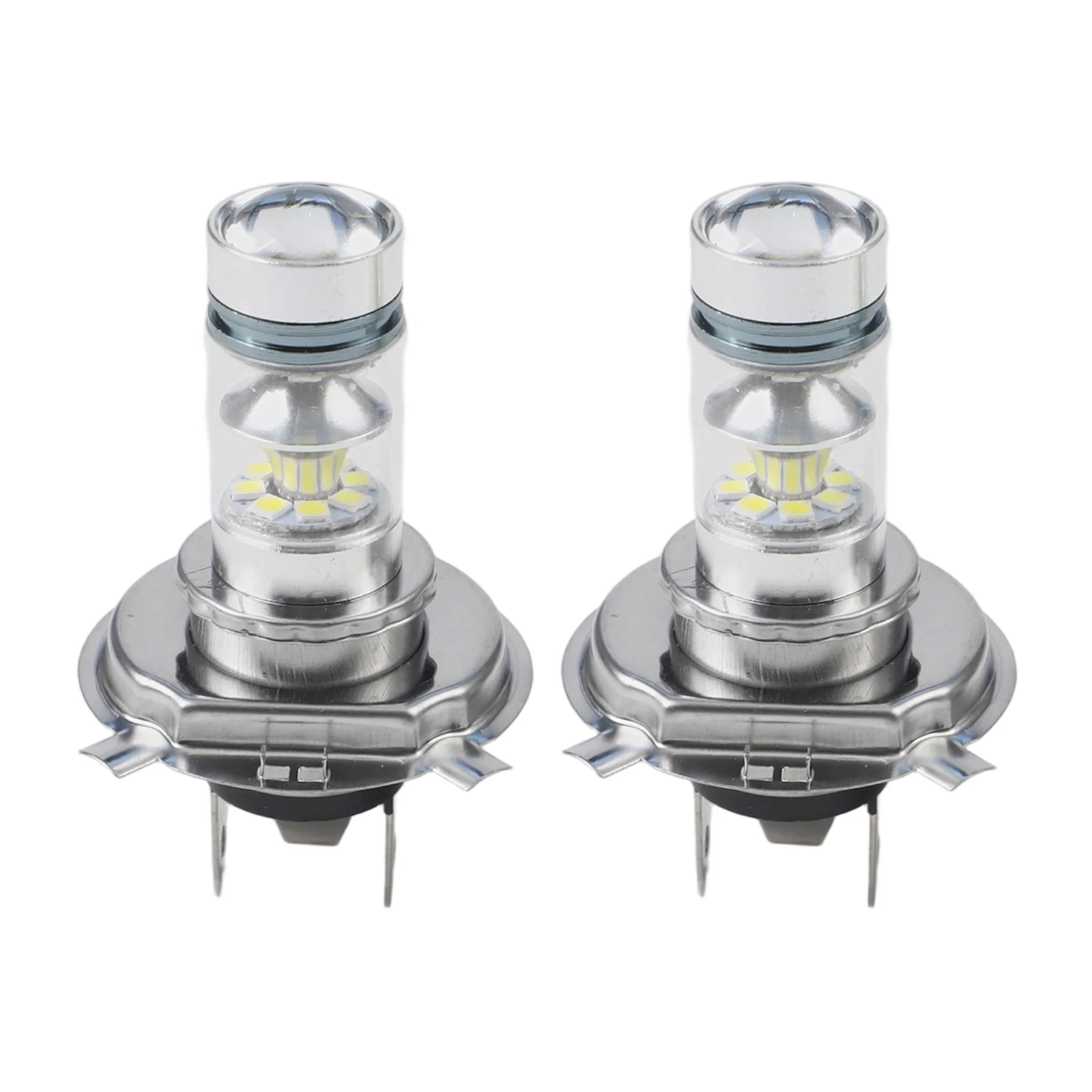 2Pcs 1800LM H4 LED Headlight Bulbs Canbus No Error H4 8000K 20-LED Hi/Lo Beam 15W Car Head Lamps  White Auto Light