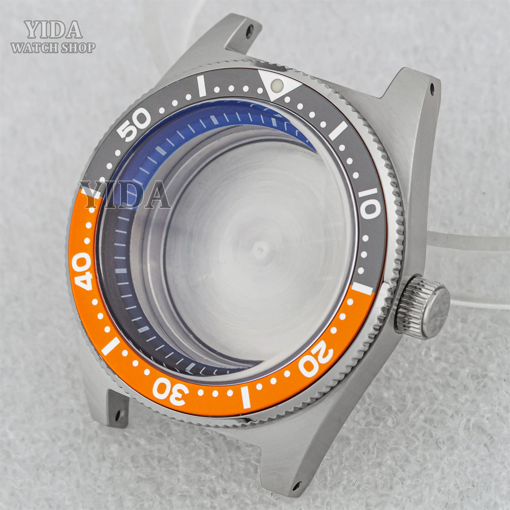 62MAS Diving 40mm Mod Watch Case Bubble Sapphire Glass Stainless Steel 30ATM Waterproof Fit NH34 NH35 NH36 Movement Accessories