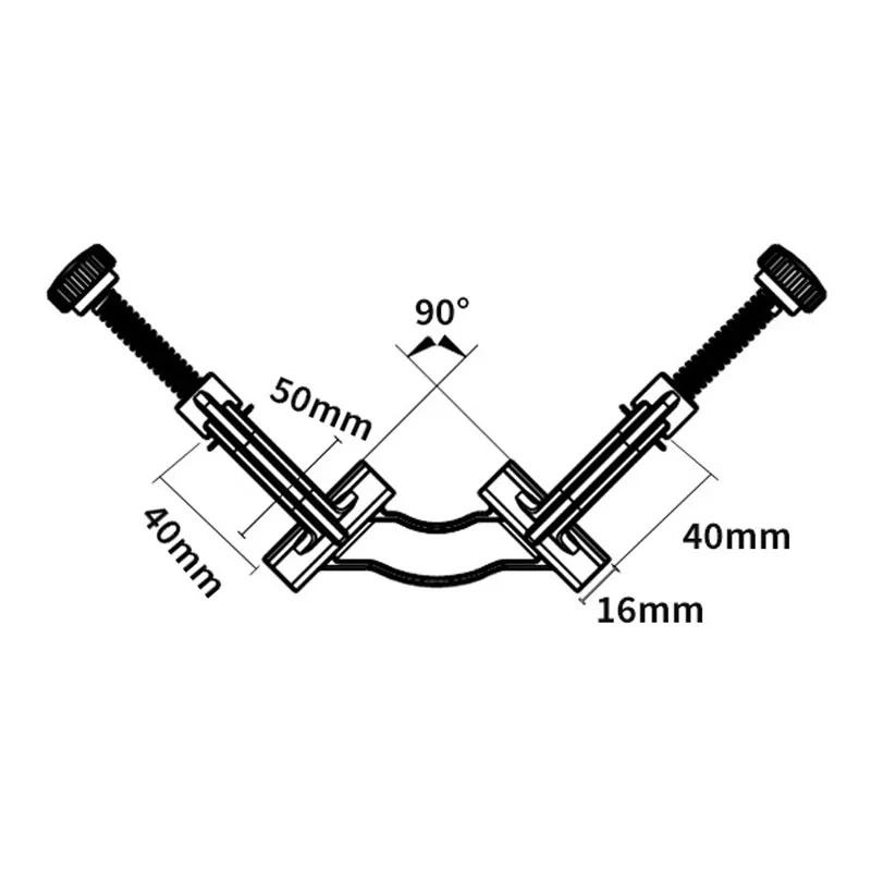 1pc 90 Degree Angle Clamp Fixer Woodworking Clamp Aluminum Alloy Angle Welding Multifunctional Hand Tools Carpentry Accessories