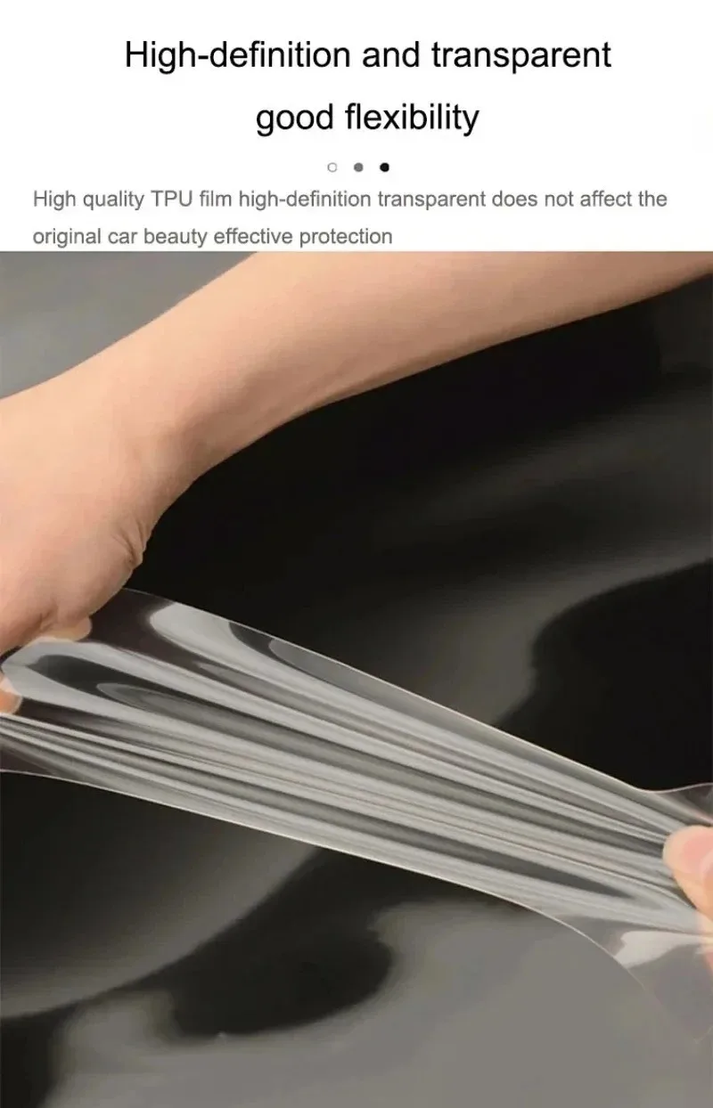 Für Tesla Model 3 Model Y 2017-2025 Türgriff-Kratzschutzfolie TPU Transparente Schutzfolien Dekorative Schutzabdeckung – Detail 2