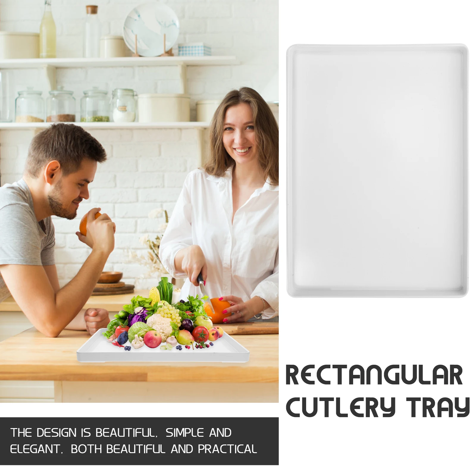 

Melamine Storage Tray Round Plate Safe Multi Functional Serving Platter Food Trays Coffee Table Bowl Storage Household