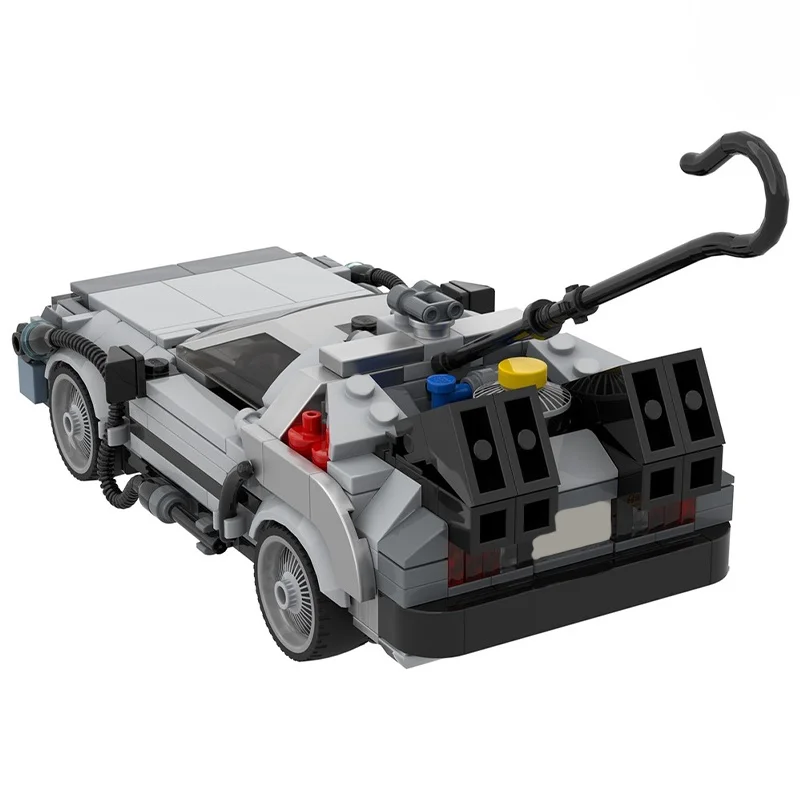 445 قطعة MOC Delorean آلة الزمن BTTF نموذج اللبنات البناء فكرة الإبداعية هدايا عيد الميلاد ألعاب الطوب عيد ميلاد الاطفال #2