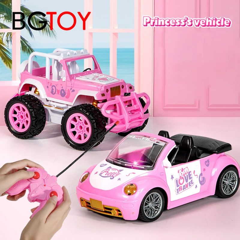 BGTOY RC Car 4WD Remote Control Pink Off-road Vehicle Drifting Electric Car For Kid Boys Girls Toys Christmas Birthday Gifts