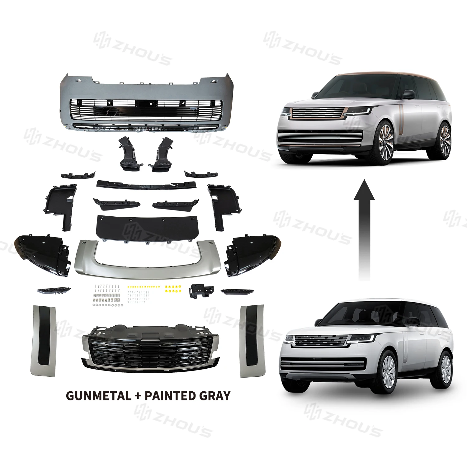 

Zhous Design Car New Design Upgrade Car Bumper Range Rover Sv Body Kit Upgrade For Land Rover Range Rover Vogue 2023+