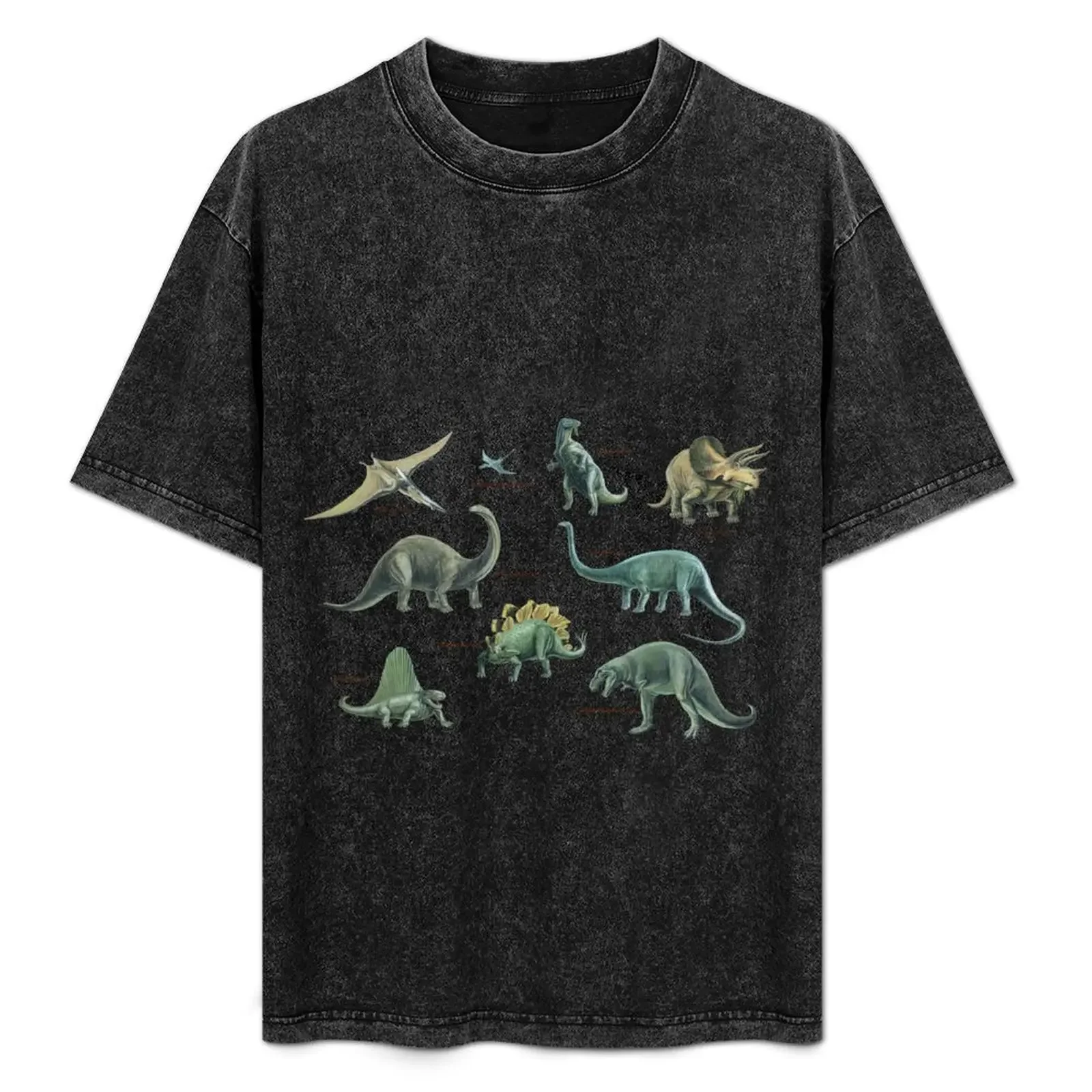 

Dinosaur montage T-Shirt Gym Wear Breathable Short Sleeve Tee