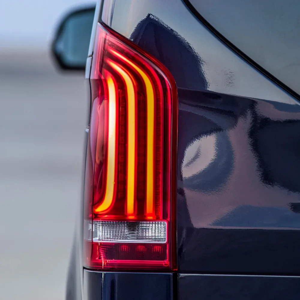 

Автоматические задние фонари в сборе для Benz Vito W447 2016-2018, обновление Plug and Play, динамические мигающие светодиодные задние фонари, автомобильные аксессуары для инструментов