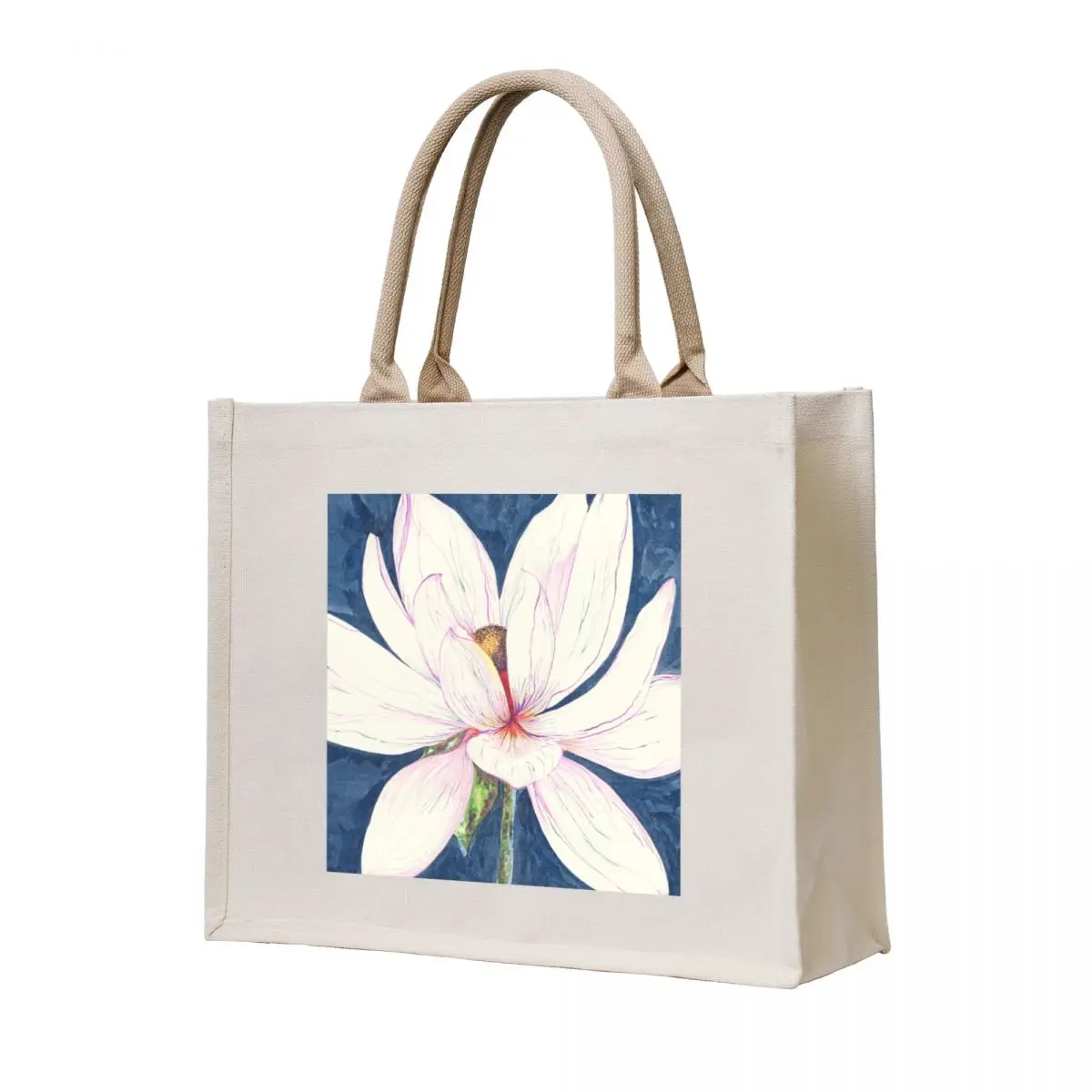 

Blue lily Tote Bag tote bag men's bags woman 2025 hand bags