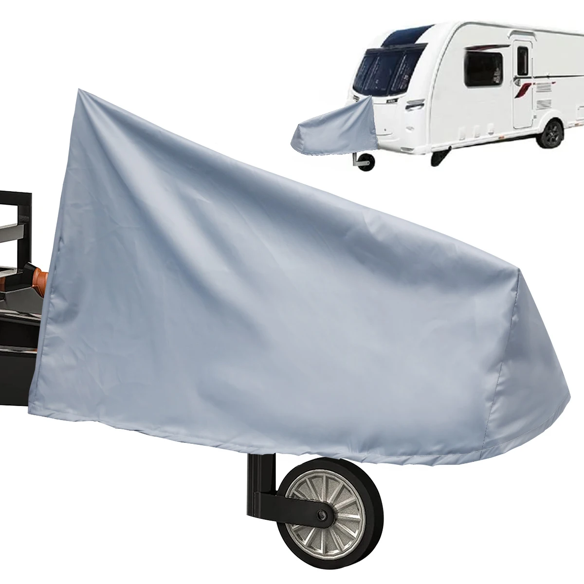 RV Caravan Towing Hitch Cover Universal Waterproof Trailer Jack Dust-Proof Coupling Protection Cover Heavy-Duty Prevent Rust