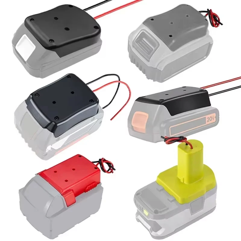 

DIY Power Wheel Battery Adapter Replacement for Dewalt/Makita/Bosch/Milwaukee/Black&Decker/Ryobi 18VBattery Adapter Dock Holder