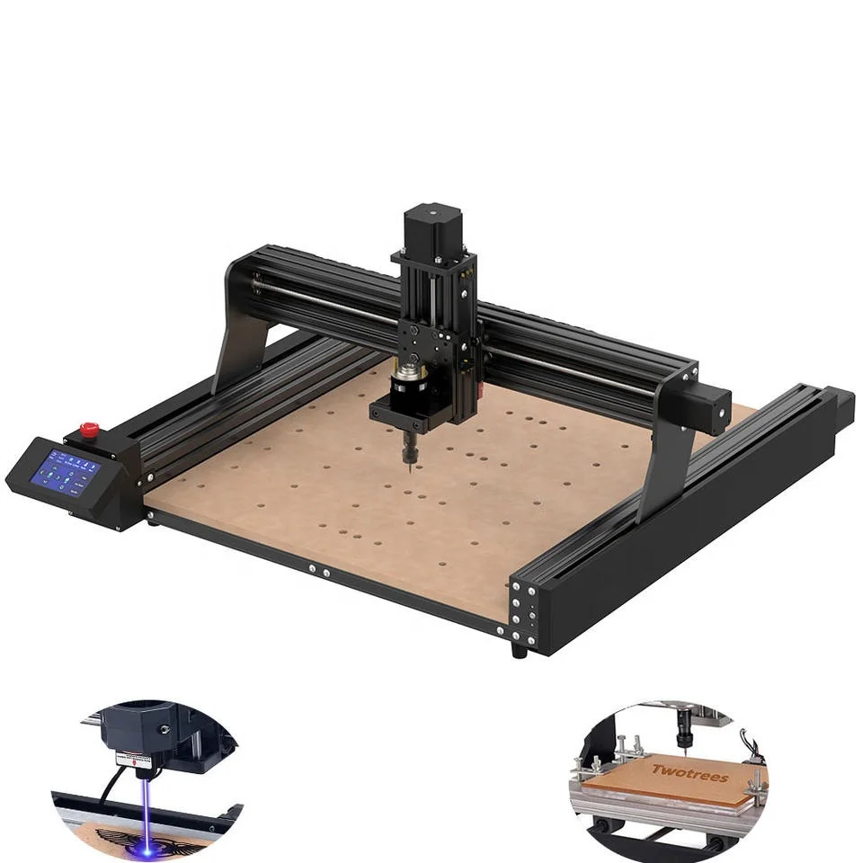 ActionLasers OEM/ODM Home Use Mach3 CNC Router Acrylic MDF Nylon Carving Cutting Single Spindle Wood Router TTC450 3 Axis