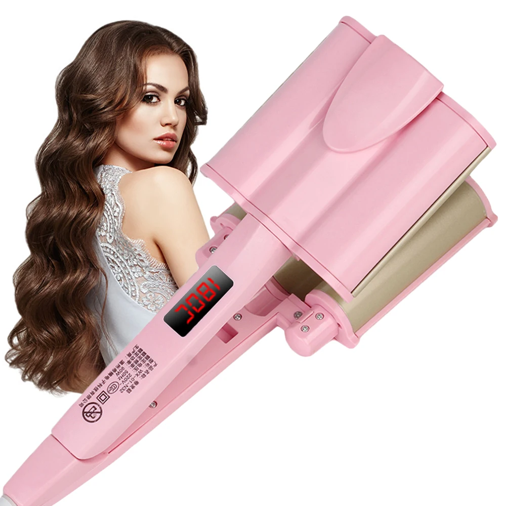 Professional Curling Iron 26/32mm 3 Barrel Curler Egg Roll Curls Big Wave Curling Iron Ceramic Curly Hair Waving Styling Tools