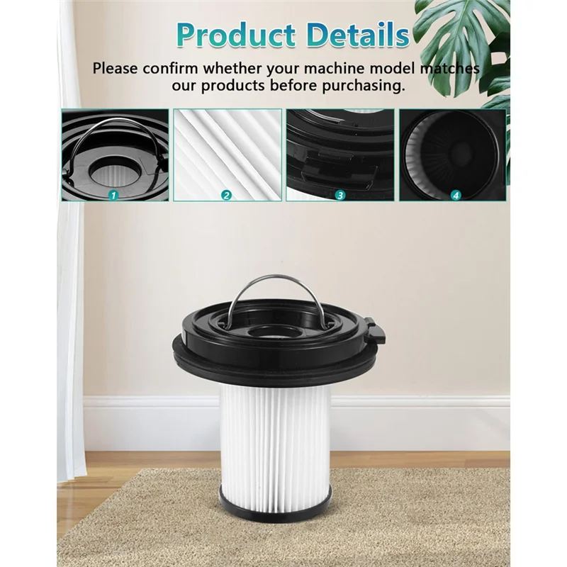 A24P 4Pack HEPA Pleated Filter Replacement For Bissell Cleanview XR 200W/ Cleanview XR Pet 300W,Replace 1638010