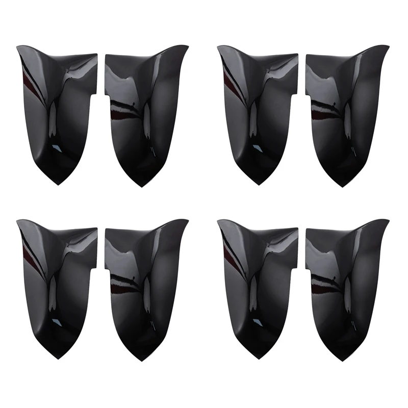 

4X For Bmw F20 F21 F87 M2 F23 F30 F36 X1 E84 Gloss Black Side Mirror Cover Cap Rearview -M4 Style(Bright Black)