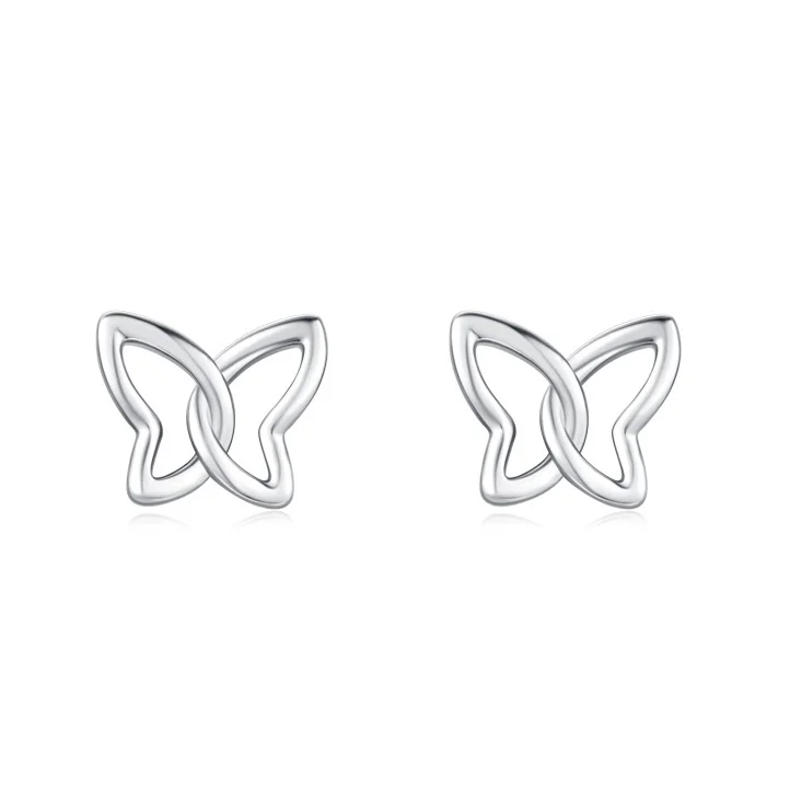

Trendy Fashion Jewelry S925 Sterling Silver Butterfly Earrings for Women